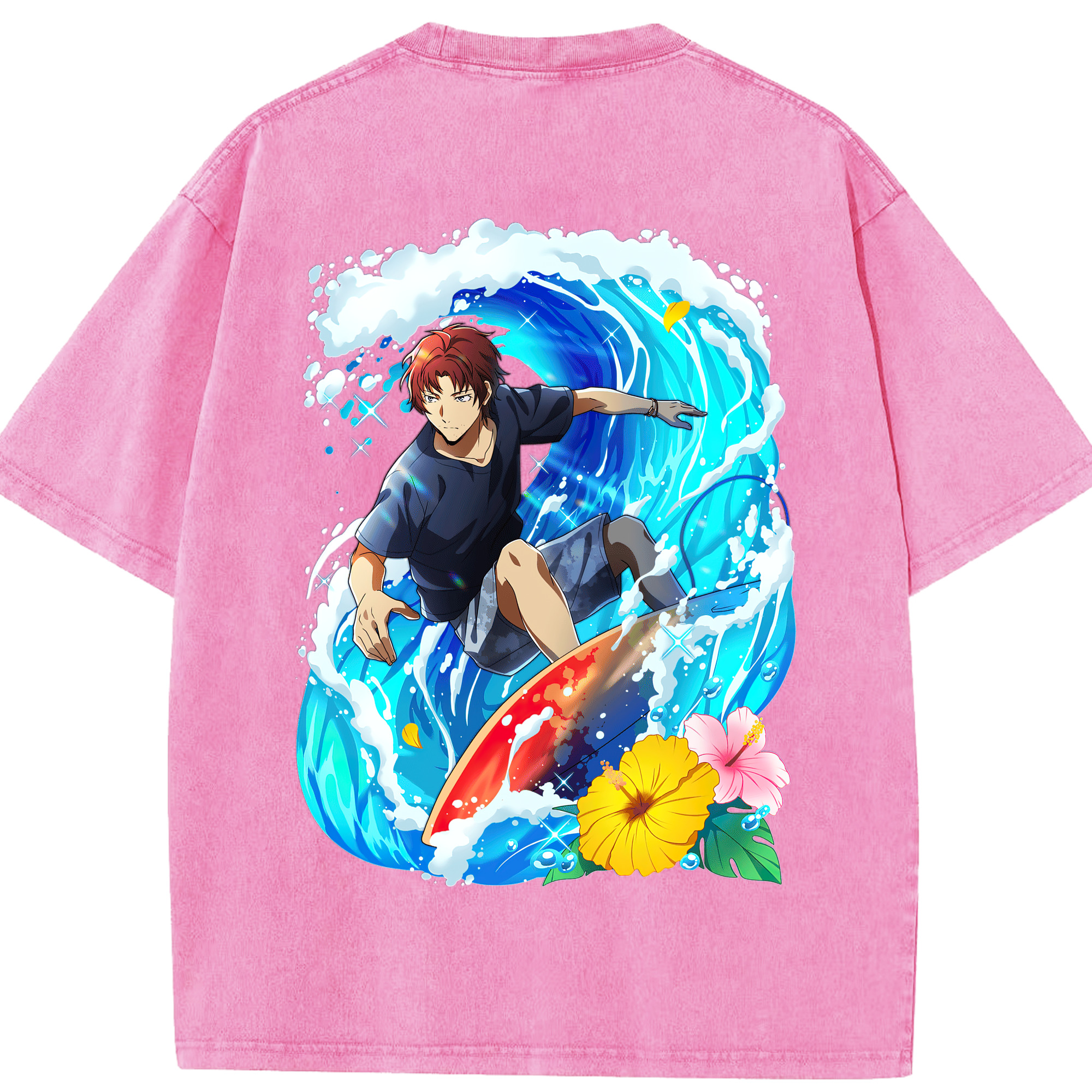 （画像用） 文豪ストレイドッグス Bungo Stray Dogs 綿100% ヴィンテージ風 半袖Tシャツ（背面プリント）